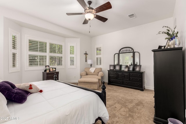 2879 E Austin Dr, Gilbert, AZ 85296 - bedroom featuring carpet floors, baseboards, and ceiling fan