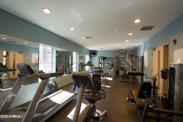 1185 W University Ave Unit 228, Flagstaff, AZ 86001 - exercise room featuring recessed lighting