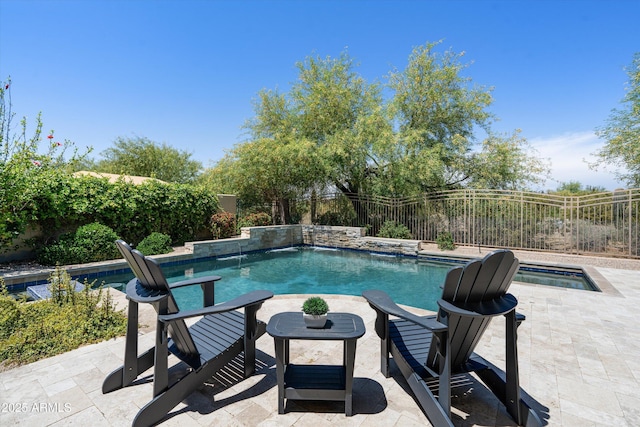 8240 E Wingspan Way, Scottsdale, AZ 85255 - view of pool with a fenced backyard and a patio