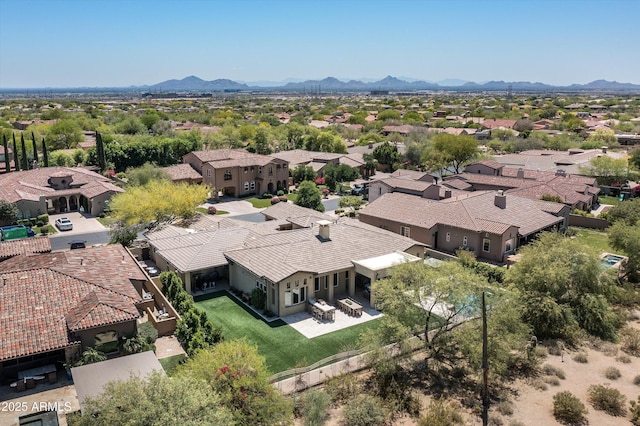 8240 E Wingspan Way, Scottsdale, AZ 85255 - aerial view of residential area featuring a mountainous background