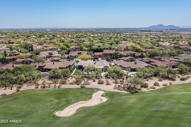 8240 E Wingspan Way, Scottsdale, AZ 85255 - aerial perspective of suburban area with a mountain backdrop and a golf course