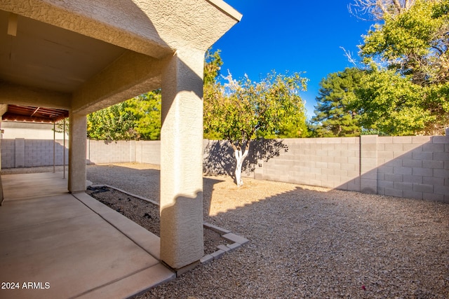 view of yard featuring a patio