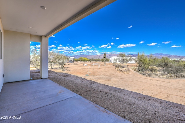 16025 E Rancho Laredo Dr, Scottsdale, AZ 85262 - view of patio with a mountain view