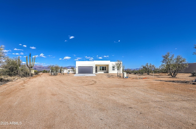 16025 E Rancho Laredo Dr, Scottsdale, AZ 85262 - view of front of home with stucco siding and a mountain view