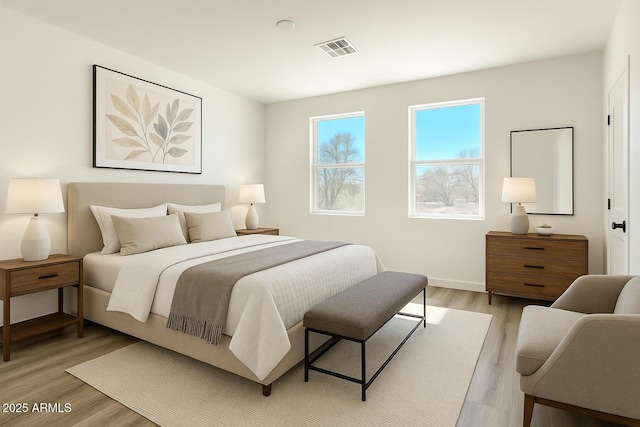 16025 E Rancho Laredo Dr, Scottsdale, AZ 85262 - bedroom featuring light wood-style flooring and baseboards