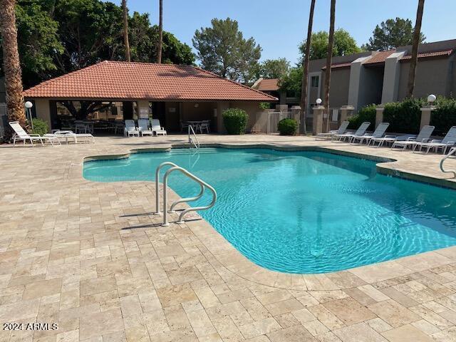 view of pool with a patio