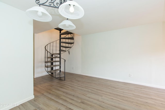 interior space featuring wood-type flooring