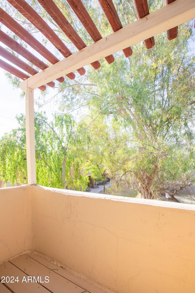 view of balcony