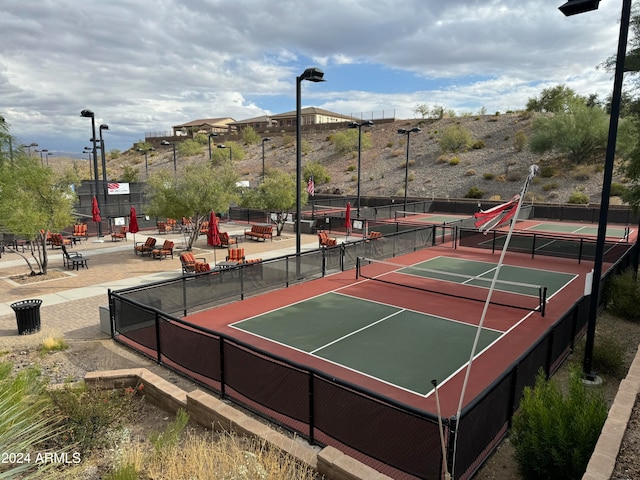 view of tennis court