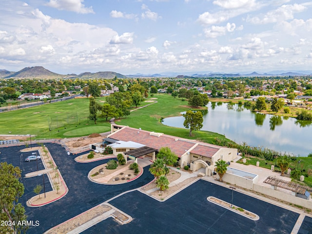 17838 N 45th Ave, Glendale, AZ 85308 - birds eye view of property featuring a water and mountain view and view of golf course