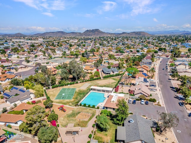 17838 N 45th Ave, Glendale, AZ 85308 - drone / aerial view featuring a residential view and a mountain view