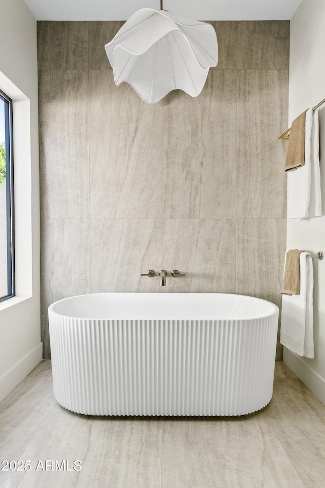 14401 N 60th Pl, Scottsdale, AZ 85254 - full bathroom with a freestanding tub and radiator heating unit