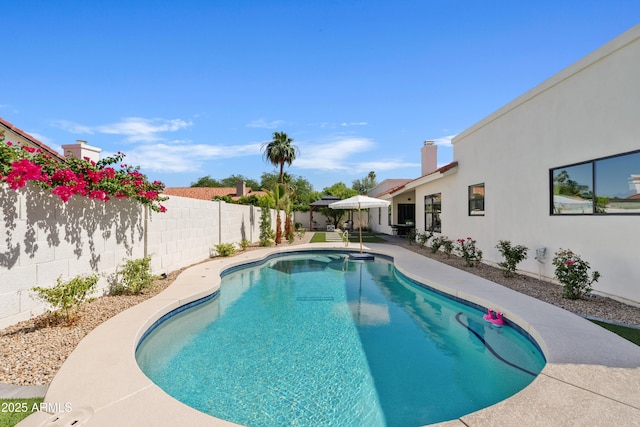14401 N 60th Pl, Scottsdale, AZ 85254 - view of pool featuring a fenced backyard and a patio