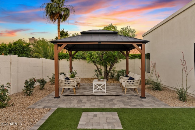 14401 N 60th Pl, Scottsdale, AZ 85254 - fenced backyard featuring a gazebo and a patio