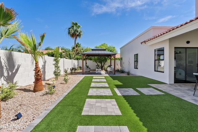 14401 N 60th Pl, Scottsdale, AZ 85254 - fenced backyard featuring a patio area and a gazebo