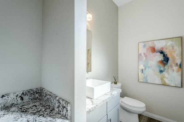 17324 E Quail Track Rd, Rio Verde, AZ 85263 - bathroom with toilet and vanity
