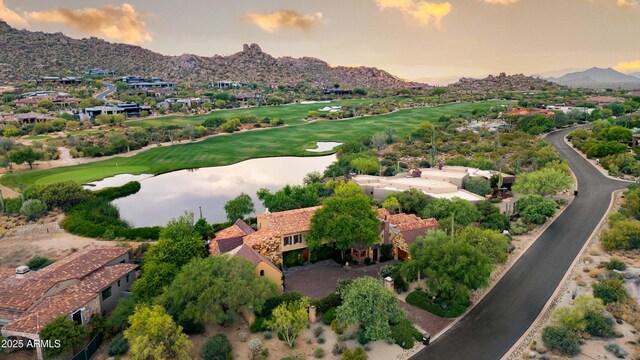 27050 N 103rd St, Scottsdale, AZ 85262 - drone / aerial view of a mountainous background and a local golf course