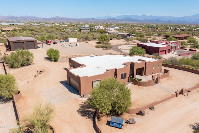 aerial view featuring a mountain view