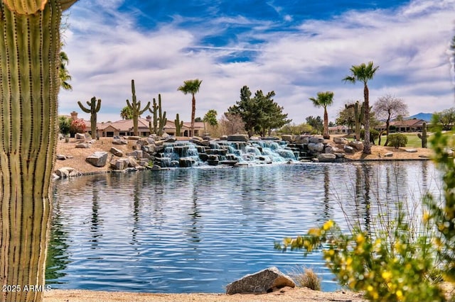 view of water feature