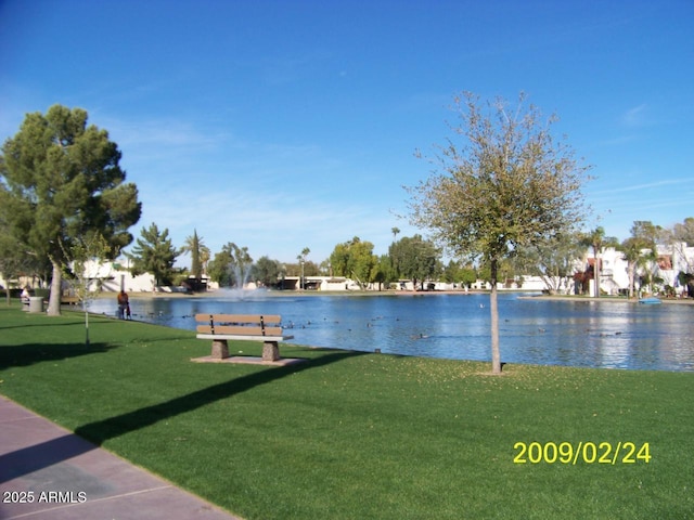 view of water feature