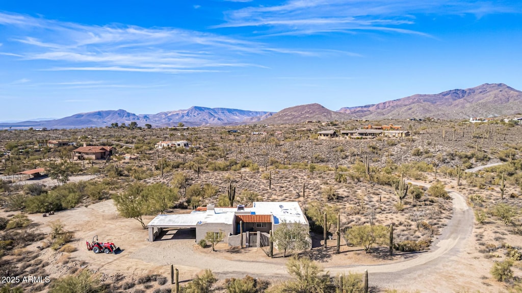 property view of mountains featuring a desert view