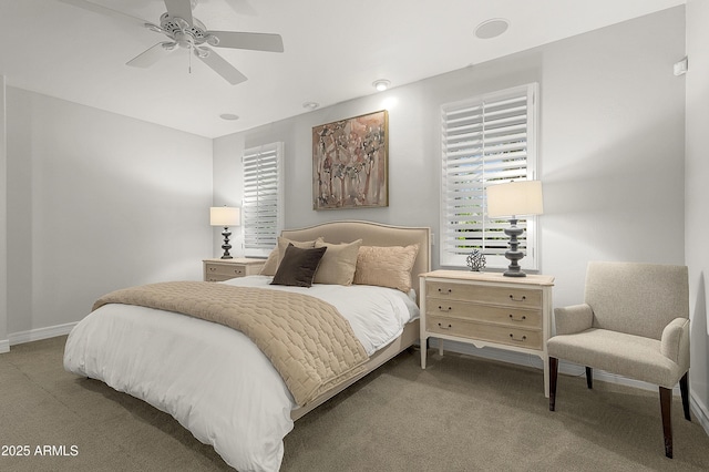 2036 Bessie Kidd Best, Flagstaff, AZ 86005 - carpeted bedroom with baseboards and ceiling fan