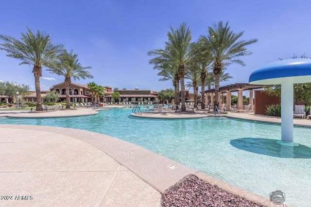 view of pool with a patio