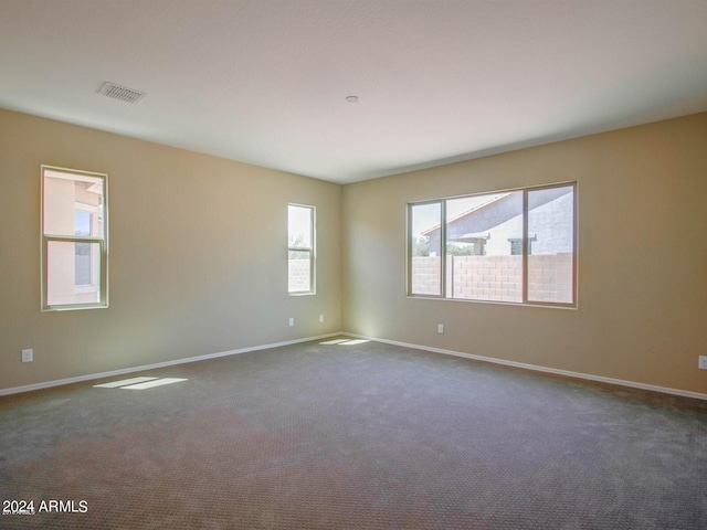 view of carpeted empty room