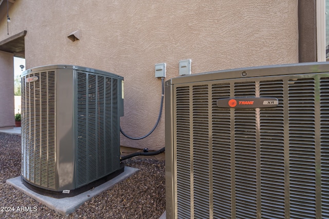 exterior details with central AC unit