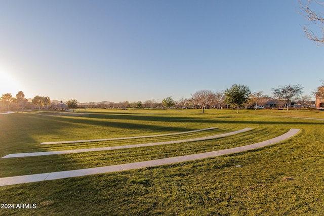 surrounding community with a yard