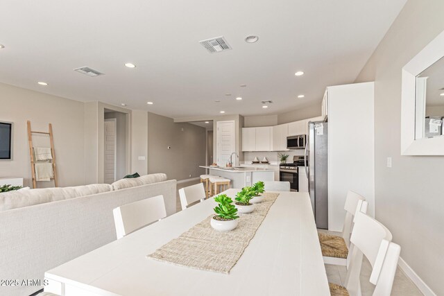 4371 E Enmark Dr, San Tan Valley, AZ 85143 - dining space featuring recessed lighting