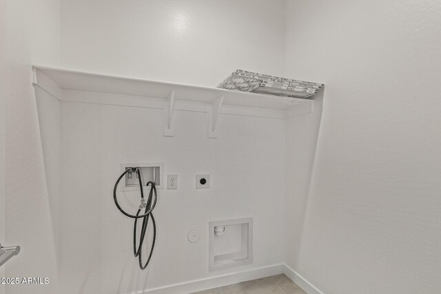 4371 E Enmark Dr, San Tan Valley, AZ 85143 - laundry room with electric dryer hookup, hookup for a washing machine, and hookup for a gas dryer