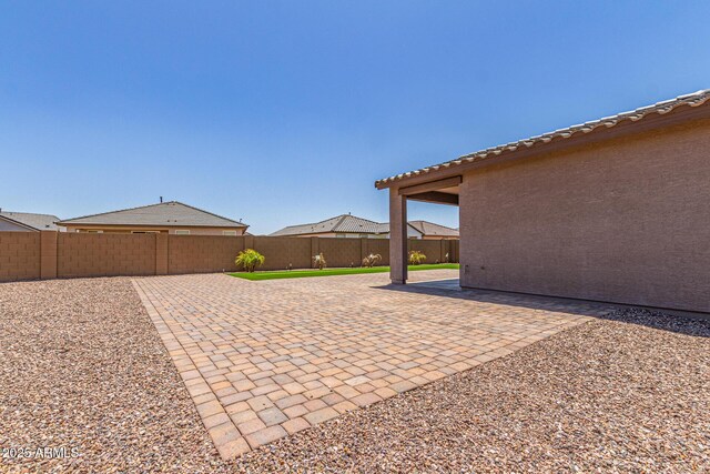 4371 E Enmark Dr, San Tan Valley, AZ 85143 - fenced backyard featuring a patio area