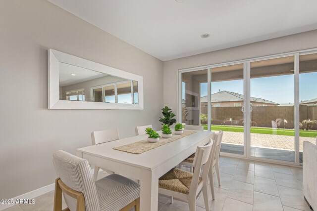 4371 E Enmark Dr, San Tan Valley, AZ 85143 - dining area featuring healthy amount of natural light and light tile patterned floors