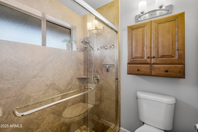 1408 N 62nd Pl, Mesa, AZ 85205 - bathroom featuring toilet and a stall shower