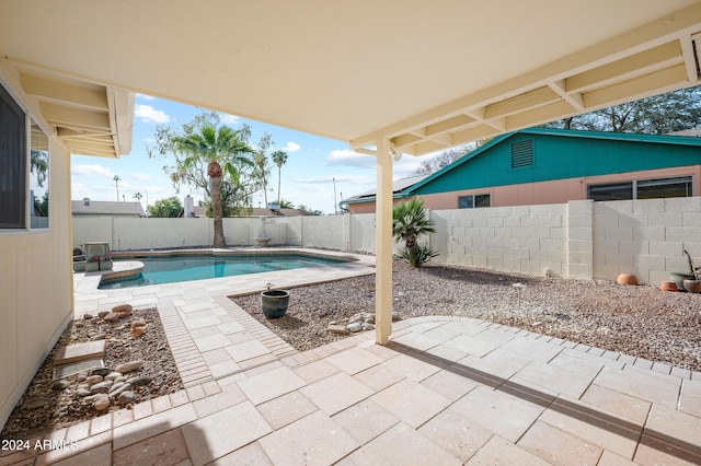 view of pool with a patio