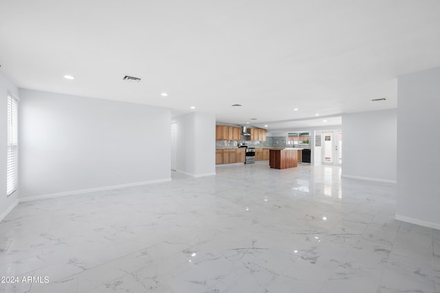 view of unfurnished living room