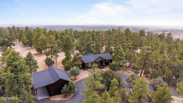 2702 Majestic Elk Rd, Overgaard, AZ 85933 - aerial view with a wooded view