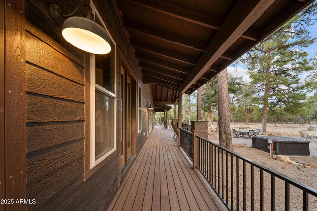 2702 Majestic Elk Rd, Overgaard, AZ 85933 - view of wooden deck