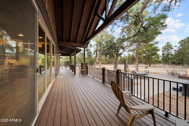 2702 Majestic Elk Rd, Overgaard, AZ 85933 - view of wooden deck