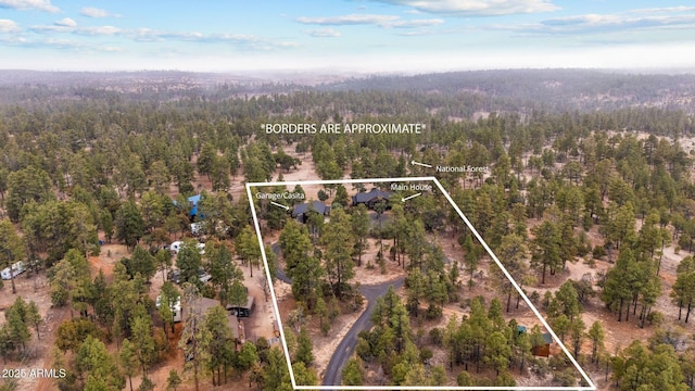 2702 Majestic Elk Rd, Overgaard, AZ 85933 - bird's eye view with a view of trees