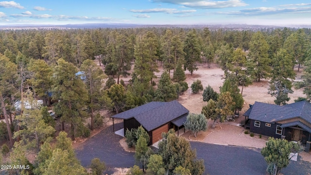 2702 Majestic Elk Rd, Overgaard, AZ 85933 - bird's eye view featuring a wooded view