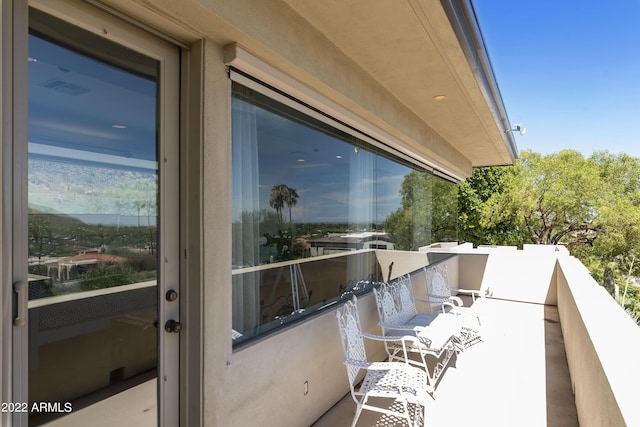 view of balcony