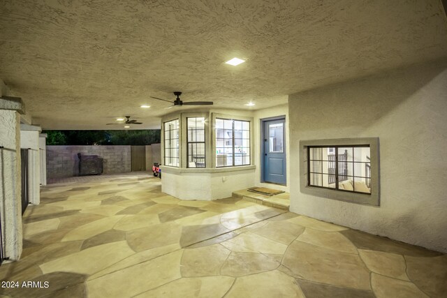 view of patio / terrace with ceiling fan