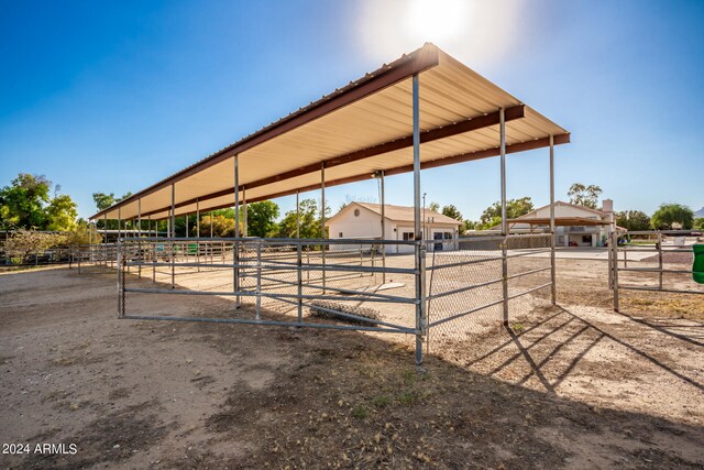 view of stable