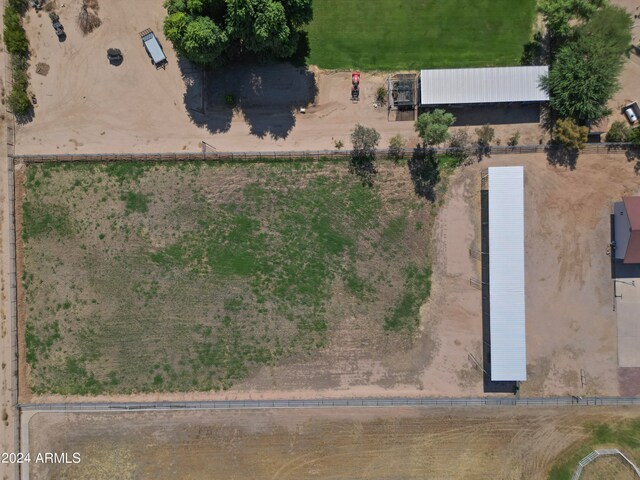 bird's eye view with a rural view