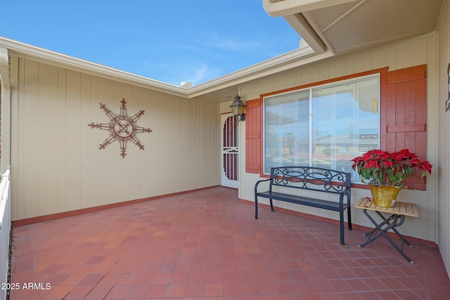 view of patio / terrace featuring covered porch