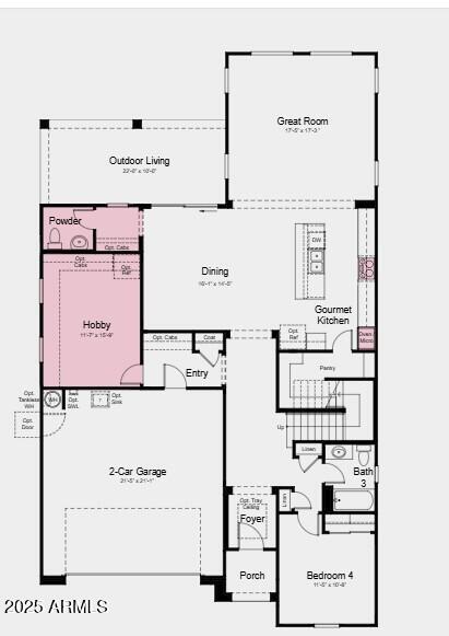 3853 S Buttercup Cir, Mesa, AZ 85212 - view of home floor plan
