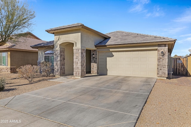 view of front of house featuring a garage