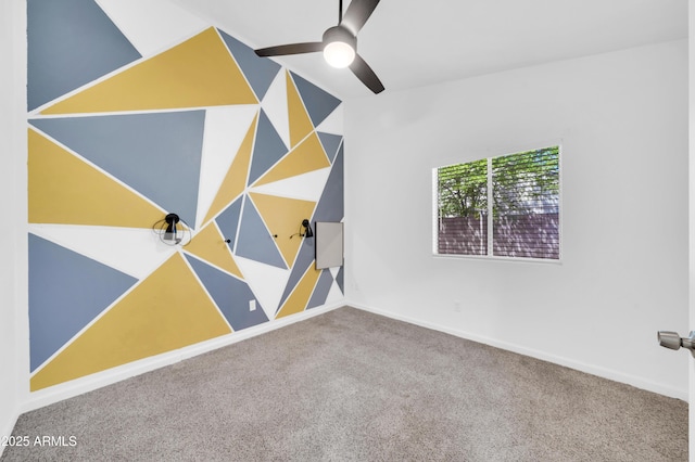 3201 W Mohawk Ln, Phoenix, AZ 85027 - carpeted spare room with a ceiling fan and baseboards